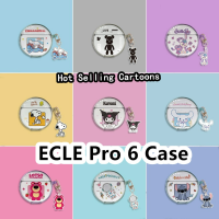 【Discount】For ECLE Pro 6 Case Transparent pattern &amp; Stitch for ECLE Pro 6 Casing Soft Earphone Case Cover