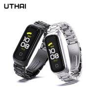 สายรัด Jam Tangan MAGNET โลหะสแตนเลส S50ของ UTHAI สำหรับ GALAXY FIT 2สร้อยข้อมือสมาร์ทวอท์ชสายนาฬิกาข้อมือ