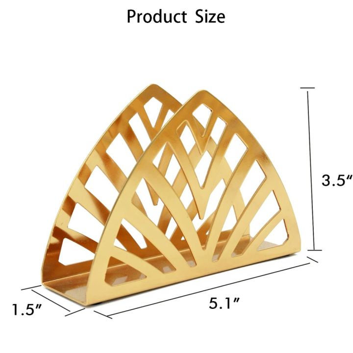 rust-สีทองทอง-ที่ใส่ผ้าเช็ดปากโลหะ-ทันสมัยและทันสมัย-สามเหลี่ยมแอลอีดี-ที่จัดเก็บผ้าเช็ดปากบนโต๊ะ-ง่ายต่อการทำความสะอาด-เหล็กไร้สนิม-ที่วางผ้าเช็ดปากอิสระ-สำหรับห้องครัวและปิกนิก