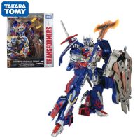 TAKARA TOMY ภาพยนตร์ทรานฟอร์เมอร์แท้5 TLK-15 L ออปติมัสไพรม์ของสะสมของเล่นผิดรูปของแท้ของขวัญของเล่น Hoy