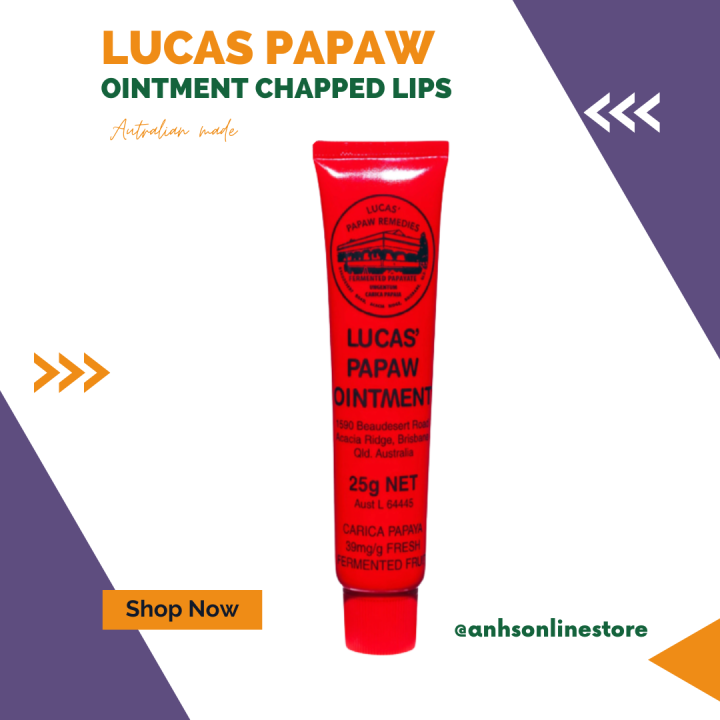 Australia 100 Original Lucas Papaw Ointment Chapped Lips Gravel Rash