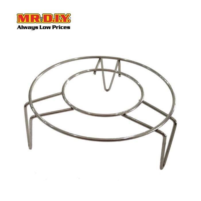 (MR.DIY) Stainless Steel Hot Plate Stand (16 cm) Lazada