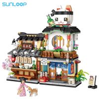 Loz Architecture Street Shop Izakaya Moc ร้านบล็อกตัวต่อของเล่นปริศนาฉากถนนญี่ปุ่นสำหรับ S หรือเด็ก