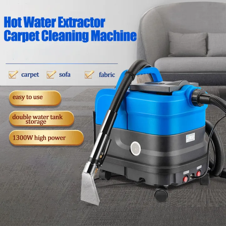 Hot Water Extractor Carpet Cleaning Machine 1300W Spray/Pumping One