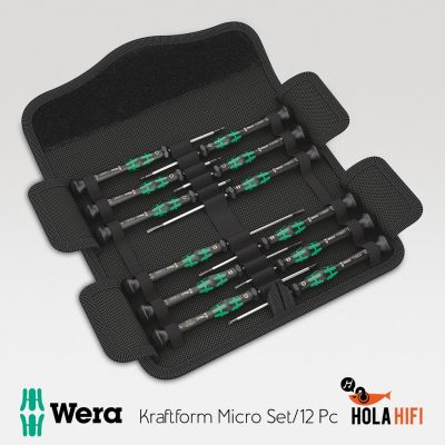 Wera Kraftform Micro Set/12 Pc Sb 1พร้อมกระเป๋า (5073675001) ชุดไขควงจาก Germany สำหรับซ่อมมือถือและ Tablet