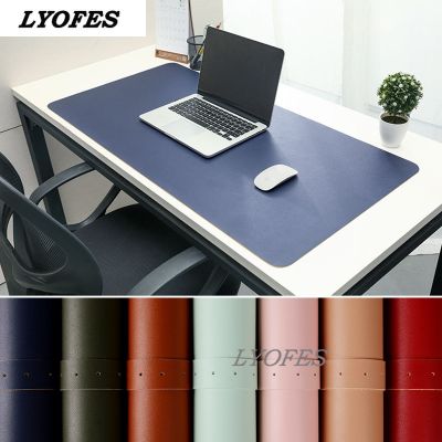 ☽▨◎ Portable Home Office Game MousePad Resting Surface Protective dining Desk Writing Mat Easy Clean PU Leather Desk Mat laptop pad