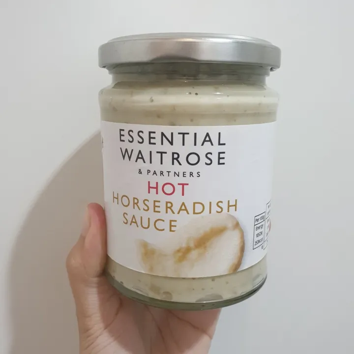 พร้อมส่ง !! Waitrose Essential Hot Horseradish Sauce 285 g. ซอสสำหรับ