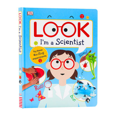 I am a little scientist English original look im a scientist DK childrens stem scientific experiment enlightenment stimulate childrens creativity and imagination parent-child reading hardcover English book