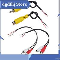 Dgdfhj Shop Car connector Rca Female / Male Audio Cable 1way 2way adapter Av Single Video plug Stereo extension wire diy tools