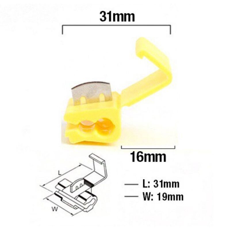 CAR wire CRIMP SPLITTER CLIP Score Lock Quick Splice Terminal Lock Quick Connection Wire Connector