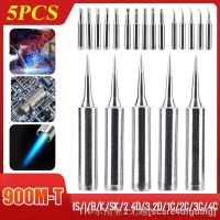 hk┇☸  5PCS 900M-T Soldering Iron Tips IS/I/B/K/SK/2.4D/3.2D/1C/2C/3C/4C Lead-Free Welding