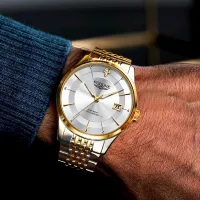 ---Fashion mens watch238814◎ Swiss set auger male quartz watch waterproof business contracted luminous steel trade men watch