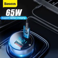 Baseus 65W Car Charger Quick Charge 4.0 3.0 USB Car Charger QC4.0 QC3.0 Type C PD Fast Charging For iPhone MacBook Laptop Xiaomi