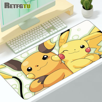 การ์ตูน Pokemon Mouse Pad เกมเมอร์ Decoracion Mousepad ขนาดใหญ่ PC อุปกรณ์เสริมแล็ปท็อป Gamer Completo โต๊ะ Varmilo แป้นพิมพ์ตาราง