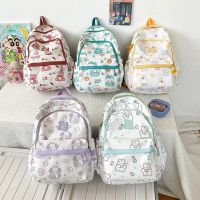 ✈♤  School Student Schoolbag Print Large Capacity Breathable