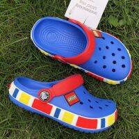 ราคาถูกกว่าห้างสรรพสินค้าผู้ชายและผู้หญิง Crocs ของ LEGO รองเท้าเด็กรองเท้าชายหาดฤดูร้อนโครเกอร์