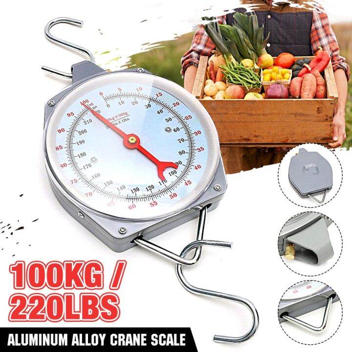 Clockface Hanging Scale 100kg Weighing Butchering weighing scale weight