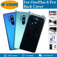 Original Gorilla Glass For Oneplus 8 Pro Rear Housing Cover For Oneplus 8 Pro Back Cover Door Replacement Hard Battery Case