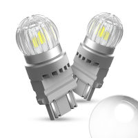 AUXITO 2Pcs T25 3157 P27W P277W LED Amber White Red 3030SMD 3156 LED Bulb Lamp for DRL Car Brake Stop Reverse Parking Light 12V