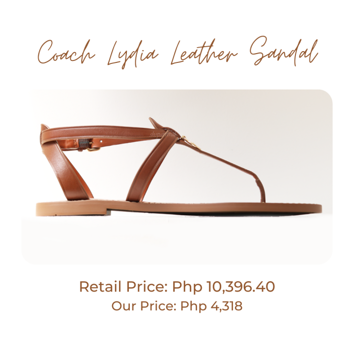 Coach Lydia Leather Sandal Lazada PH