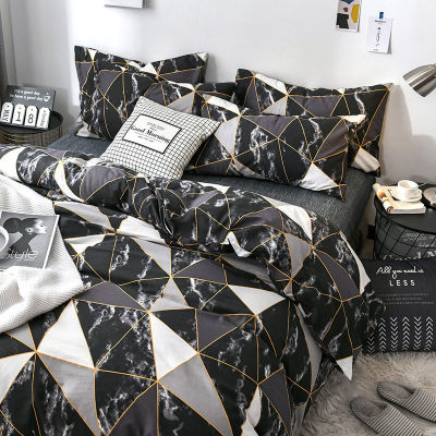Geometric Pattern Bedding Set 220x240cm Soft Quilt Cover Pillowcase Full Size Single Double Bed Family Set Home Bedding 23 Pcs