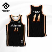 ATLANTA HAWKS 2023 NBA CITY EDITION YOUNG MURRAY COLLINS MUTOMBO CARTER FULL SUBLIMATED JERSEY