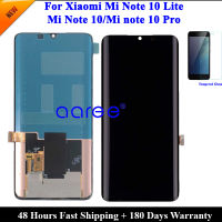 AMOLED จอแสดงผล LCD ต้นฉบับสำหรับ Xiaomi Mi Note 10 Lite LCD สำหรับ Xiaomi Mi Note 10จอแสดงผล LCD หน้าจอ LCD Touch Digitizer Assembly