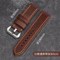 Handmade extended version of cowhide strap suitable for Panerai PAM111 441 20 22 24MM genuine leather mens bracelet 【JYUE】