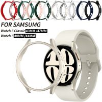 เคสสำหรับ Samsung Galaxy Watch 6 40มม. 44มม. PC กันชนป้องกันเฟรมแบบกลวงสำหรับนาฬิกา6คลาสสิก43มม. 47มม.