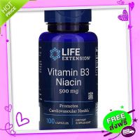 Free and Fast Delivery Ready to deliver !!! Life Extension, Vitamin B3 Niacin, 500 mg, 100 Capsules