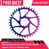 PASS QUEST Rainbow GXP 0มม. Offset Chainring กว้างแคบฟัน Chainwheel 30323436384042T Disc สำหรับ SRAM NX GX XX1 Eagle