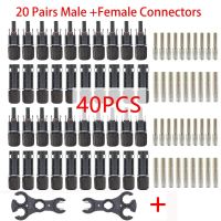 20/40/100 Pcs/Lot Male and Female PV Connectors Solar Connector TUV 30A 1500V dc IP68 for Solar Cable 2.5mm2 4mm2 6mm2 Connect