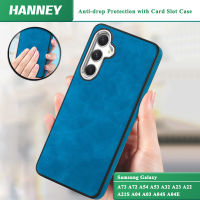 HANNEY สําหรับ Samsung Galaxy A73 A72 A54 A53 A53 A52 A34 A33 A33 A32 A23 A22 A21S A14 A13 A12 A04 A03 A04S A04E เปลือกโทรศัพท์มือถือชุบผิวสัมผัสเปลือกป้องกันการสั่นสะเทือนและการป้องกันการล่มสลายด้วยร่องยืดหยุ่น TPU SD-E1