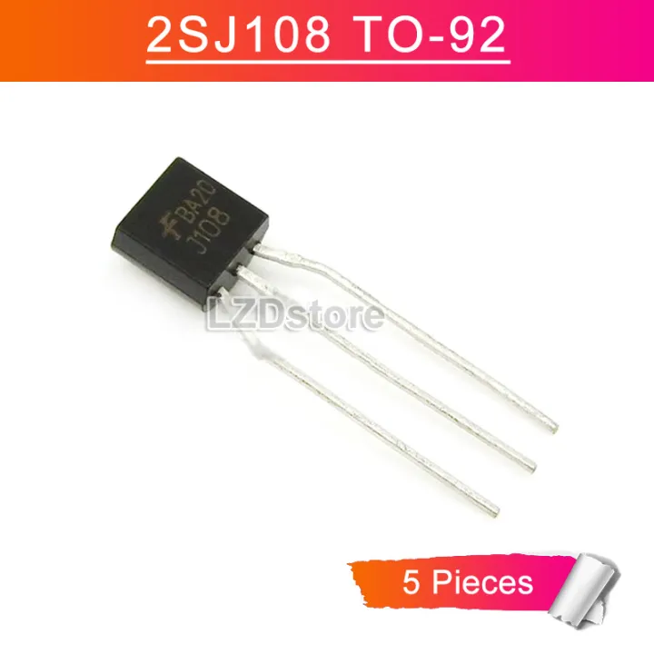 5pcs Original J108 TO92 2SJ108 TO92 JFET Low Noise Audio Amplifier