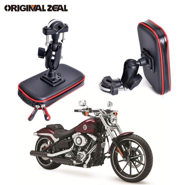 upgrade-360-degree-gps-motorcycle-waterproof-bag-bicycle-phone-holder-adjustable-handlebar-support-moto-mount-card-slots