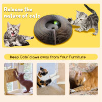 (ร้อน) Magic Organ Cat ของเล่น Cat Scraper Interactive Scratcher ของเล่น Cat Scratching โพสต์ Ball Track Kitten อุปกรณ์เสริมของเล่นสำหรับแมว