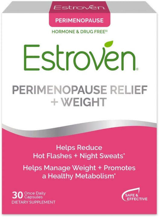Estroven Perimenopause Relief+Weight Management Supplement Capsules