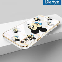 เคส Dienya Huawei Y8P P สมาร์ทเอสเคสการ์ตูนแฮปปี้มิกกี้ใหม่กรอบสี่เหลี่ยมเคลือบพื้นผิวเคสนิ่มซิลิกาเจลกันกระแทกเคสมือถือรวมทุกเลนส์กล้องถ่ายรูปฝาครอบป้องกัน