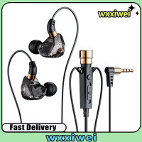 เฮดโฟนแบบเสียบหูหูฟัง KT02 3.5มม. พร้อม Earphone HiFi ไมโครโฟนเบสสำหรับการสตรีมหูฟังคาราโอเกะ