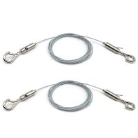 2 Pack Adjustable Picture Hanging Wire Heavy Duty Supports Wire Rope Accessories 50 Lbs for Hanging Mirror