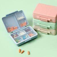 【YF】 Moisture Proof 9 Grids Pillbox Medicine Dispenser Mini Pill Box Drug Tablet Storage Portable One Week Case