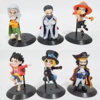 【cw】 Hand to Do Q Luffy Saobo Esreli Capo Roger 6 Suit Capsule Toy Doll Model Decoration