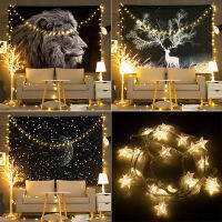 Black Background Wall Cloth Net Red Elk Hanging Cloth Live Broadcast Room Bedside Decorative Starry Sky Lion Tapestry