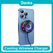 Benks W07 Cho iPhone 12 13 Mini Pro Max Bộ Sạc Không Dây Từ Tính Làm Mát