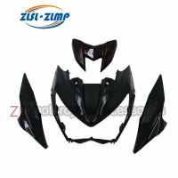 สำหรับ Kawasaki Z800 2013-2023ไฟหน้าแฟริ่งตัวปิดจมูกด้านบนตัวยึดสัญญาณพวงมาลัยหน้าแผงล่างของไฟหน้า