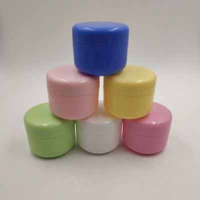 【CW】 10Pcs Plastic Jar 10g/20g/30g/50g/100g Pot Refillable Bottles