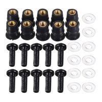 10PCS M5x16mm Motorcycle Windscreen Windshield Bolts Screws Nut Fastener For Honda Suzuki Yamaha Kawasaki