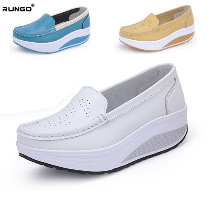 rungo-fast-shipping-รองเท้าหนัง-รองเท้าหุ้มส้น-รองเท้าพยาบาล-สำหรับผู้หญิง
