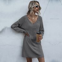 [COD] independent station cross-border foreign trade European and womens twist long-sleeved knitted long ladies sweater autumn