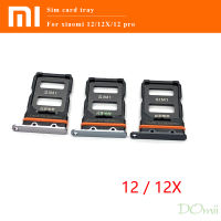 สำหรับ Xiaomi Mi 12 12x Pro 12T 12 Lite ซิมช่องเสียบบัตรที่ใส่ถาดซ็อกเก็ตซิมเครื่องอ่านการ์ด